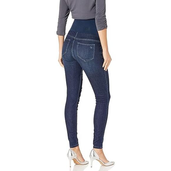 Jessica Simpson Maternity Jegging S Dark Wash Denim Secret Fit Belly Skinny Leg - Picture 3 of 14